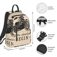 thumbnail image 2 of Fotbe Let The Adventure Begin Mochila Ligera para Hombres y Mujeres - Duradera y Resistente al Agua, Ideal para Escuela, Trabajo, Viajes y Uso Diario, 2 of 7