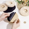 thumbnail image 3 of 4 Sets Wooden Lamp Base Round Lamp Stand Desktop Light Stand Wood Lamps Holder Table Lamps Display Base with Self Adhesive Pad for DIY, 3 of 5
