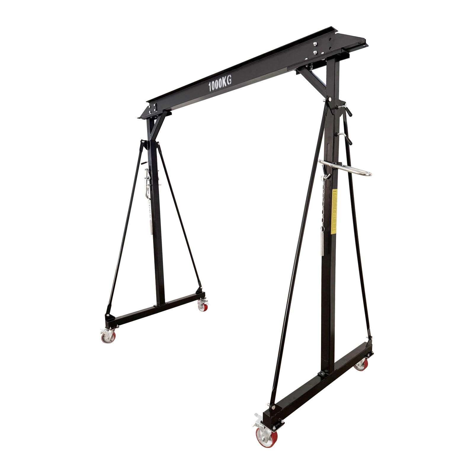 Portable Mobile Gantry Crane Portable Lift Hoist with Ajustable Height Range of 94.5" to 141.7"