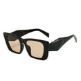 thumbnail image 2 of Miorin Under $5 Sunglasses Womens Trendy Y2K 90s Vintage Designer Black Frame Brown Lens Sunglasses, 2 of 2