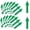 Green, variant on 48 Pcs Self‑Adhesive Arrow Floor Stickers, 7.9" × 2.36" Waterproof Removable Directional Arrow Decals, Way‑Finding Instruction Marking Signs for Road, Warehouse, Office, Parking Lot