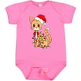 thumbnail image 3 of Inktastic Cute Christmas Cat Tangled in Colorful Lights with Red Hat Boys or Girls Baby Bodysuit, 3 of 5