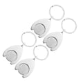 thumbnail image 1 of Minkissy 4Pcs Trolley Keyring Metal Shopping Cart Shape for Women, 1 of 8