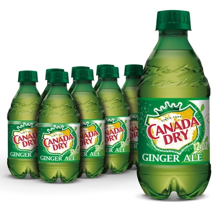 Canada Dry Caffeine Free Ginger Ale Soda Pop, 12 fl oz, 8 Pack Bottles
