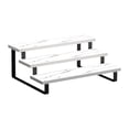 thumbnail image 1 of Lipstore Plant Stand Decorative Organizer Flower Pot Stand for Countertop Office Home White Three Layer, 1 of 8