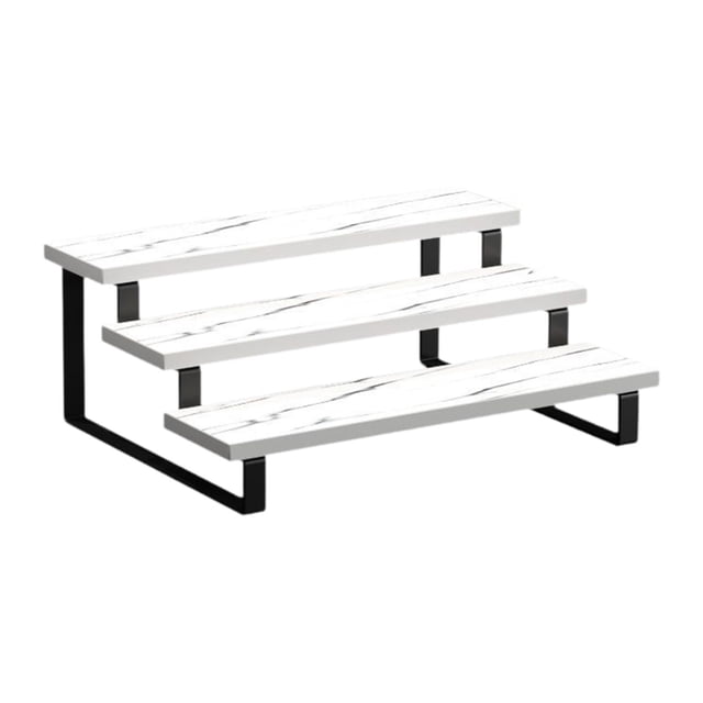 Lipstore Plant Stand Decorative Organizer Flower Pot Stand for Countertop Office Home White Three Layer