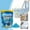 Blue, variant on Foaming Toilet Bowl Cleaner Powder (100g / 3.53oz, 1 Pack) - Self-Activating Powerful Foam Toilets Bowls Cleaner Deep Cleaning Removes Stains & Limescale