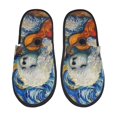 thumbnail image 1 of Fotbe Dog Guitar Starry Night Pantuflas Peludas para Mujer con Estampado, Zapatillas de Peluche, Zapatos de Invierno para Casa, Uso Interior y Exterior-Large, 1 of 8