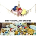 thumbnail image 4 of Hamac Filet de Rangement pour Jouets en Peluche, Filet de Rangement pour Jouets Câlins, Sac de Rangement pour Jouets Tissé à la Main en Corde de Coton 01 CHAM, 4 of 5