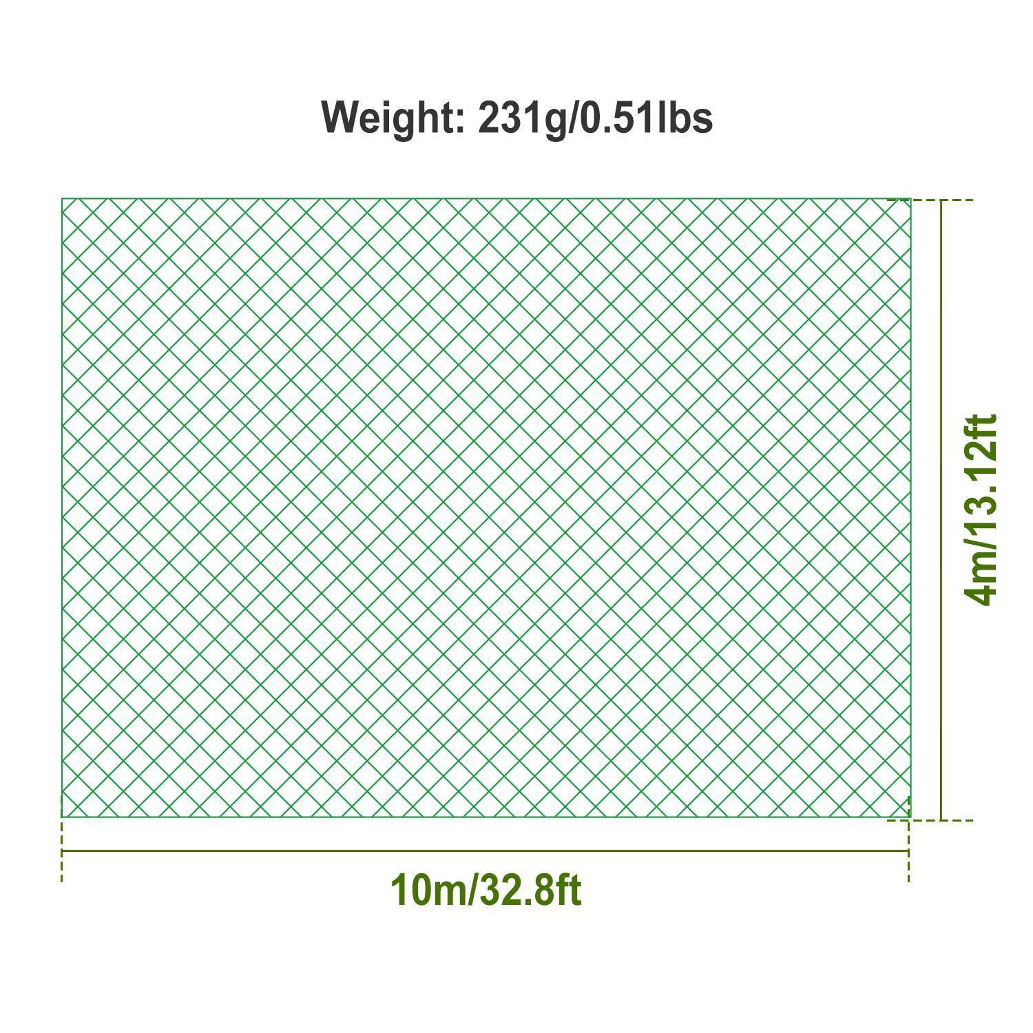13ft x 33ft Garden Netting with 0.6" Mesh Holes, Heavy-Duty PE Anti-UV Bird Proof Net, 430sqft Plant Protection Cover for Vegetables Fruits Flowers