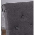 thumbnail image 7 of Set of 4 High Back Dining Chairs Side Chair Habit Tufted Parsons Solid Wood Legs Living Room Gray, 7 of 7