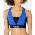 thumbnail image 2 of Calvin Klein Womens Colorblocked Crisscross Back Low Impact Sports Bra, 2 of 2
