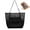 Coal Black, variant on Hydeng Beach Mesh Bag for Women, Sandproof Woven Shoulder Handbag, Large Travel & Pool Bag,Lightweight Vacation Cruise Tote