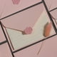 thumbnail image 2 of Un paquete de 5 (19 × 13 cm) exquisitos sobres románticos de color rosa, sobres pequeños y frescos, carta de amor romántica simple, paquete de papelería, pegatinas con sello de cera, boda, Navidad, cu, 2 of 5