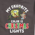 thumbnail image 3 of SpongeBob SquarePants - My Favorite Color Is Christmas Lights Spongebob and Gary - Men's Short Sleeve Graphic T-Shirt, 3 of 6