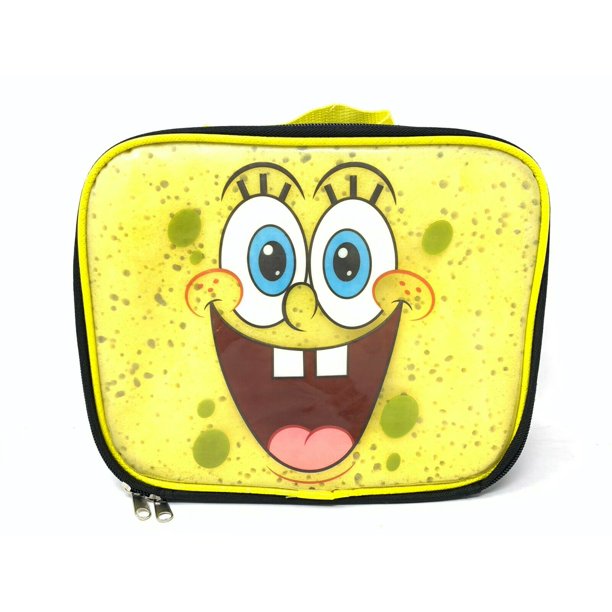 Licensed 9.5" SpongeBob Square Pants Soft Lunch Kit/Lunch Bag/Box