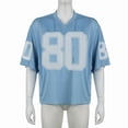 thumbnail image 5 of Women'S Oversized Jersey Summer Tops Graphic Tees Y2k Streetwear Short Sleeve Shirts Blue L, 5 of 9
