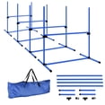 thumbnail image 1 of PawHut Set of 4 Dog Training Agility Gear with Carrying Bag (Blue), 1 of 10