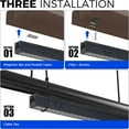 thumbnail image 2 of T5 Grow Lights for Indoor Plants, 2FT 5000K Full Spectrum LED Grow Light with Black Cover, T5 Grow Light Strip, Under Cabinet Plant Light with Switch Cord, Linkable, Plug and Play, 4 Packs, 2 of 6