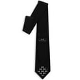 thumbnail image 2 of Black Tie Premium Mens Wide Oxford Matt Necktie Tuxedo Classic Black Premium Corbatas-Produced (Black, Wide 3.35"), 2 of 6