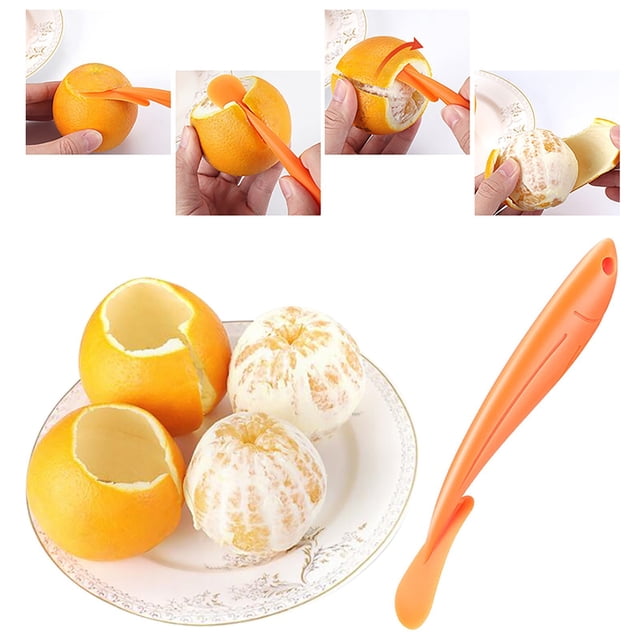 Functional Orange Peeler & Fruit Tool for Effortless Peel Preparation - Kitchen Gadget for and Produce Lightweight Household Peeling Device for Easy Prep