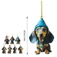 thumbnail image 2 of Cartoon Cute Dog Car Hanging Home Tree Pendant Christmas Tree Pendant Home Decoration Window Car Ornament Backpack Ornament Christmas White Elephant 1PC Transformer Ornament, 2 of 7