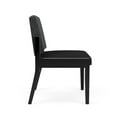 thumbnail image 2 of Amherst Wood Reception Armless Guest Chair / Black Wood / Dark Gray / Black, 2 of 5