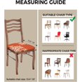 thumbnail image 4 of Orange Coral Seat Covers for Dining Room Chairs Covers, Office Chair Seat Cover, Coastal Summer Beach Nautical Seaside Chair Slipcovers Stretch Cushion Protector for Kitchen Banquet Set of 6, 4 of 6