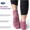 thumbnail image 5 of Dr. Scholls Womens American Lifestyle Spa Low Cut Gripper Socks 2 Pair BLU/PNK, 5 of 5