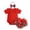 Red, variant on Tranfacy Toddler Girls 0-18 Month Summer Outfit Sleeve Round Neck Blouses and Shirts Set Solid Ruffle Short Sleeve Ribbed Bodysuit Bow Ruffled Shorts