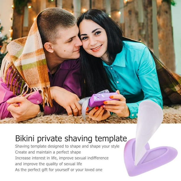 Plantilla de afeitado para mujer maquinilla de afeitar Bikini partes privadas dedicadas vello púbico femenino (03