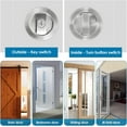 thumbnail image 3 of ORUYROP Pocket Door Lock and Pull Round, Privacy Bed/Bath Door Lock with Key, Recessed 2 Sided Invisible Sliding Door Locks Hardware for 1-3/8 Inch to 1-15/16 Inch Thickness Door (Silver), 3 of 7