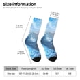 thumbnail image 2 of Fuzoiu Red And Blue Fire Mountains Print Athletic Crew Socks for Men & Women,Casual Crew Socks,Above Ankle Crew Socks for Business, Casual, 2 of 6