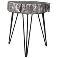 thumbnail image 1 of Signature Design by Ashley - Dellman Natural Edge Accent Table - Contemporary Chic - Antique Silver Finish, 1 of 5