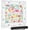 Watercolor Bloom, variant on Mahjong Mat,31.5" x 31.5",Noise and Non-Slip Reducing Portable Mahjong Accessories with a Carrying Bag,Game Table Mat for Dominoes,Card Games,Board Games (Watercolor Bloom)