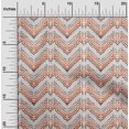 thumbnail image 2 of oneOone Polyester Spandex Orange Fabric Chevron Diy Clothing Quilting Fabric Print Fabric By Yard 56 Inch Wide, 2 of 4
