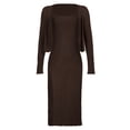 thumbnail image 3 of Txlixc Vestido de mujer de moda medio largo con tirantes sin mangas de color sólido y tirantes de hombro delgado Txlixc moda, 3 of 9