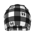 thumbnail image 2 of DouZhe Beanie Hats for Men and Women, Cartoon Pet Dog Checked Patterns Adult Unisex Knit Hat Winter Warm Skull Cap, 2 of 7