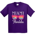 thumbnail image 3 of Inktastic Miami Florida Vacation Beach Trip Youth T-Shirt, 3 of 5
