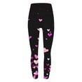 thumbnail image 7 of VgaVtl Womens Leggings Plus Size Elastic Purple High Waist Womens Yoga Pants Plus Size Tight Running Soft Heart Print Pants, 7 of 7