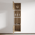 thumbnail image 4 of Fly Modular Wall Mounted Floating Bookcase Cabinet (Type-42) Oak, 4 of 5