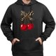 thumbnail image 3 of Sudadera con capucha con estampado de cerezas y rayas de cebra, mezcla de algodón suave, manga larga, estilo casual para mujeres y adolescentes, 3 of 5