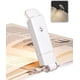 thumbnail image 1 of Luz de lectura de libros recargable por USB, blanco cálido, brillo ajustable para protección ocular, luces de libro con clip LED, luz de marcador portátil para leer, 1 of 5