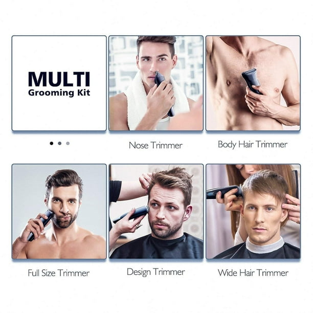 Kit de aseo Hatteker cortapelos para hombre recortadora de barba 5 en 1 Bodega Aurrera en linea