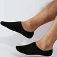 thumbnail image 5 of 8Pairs No Show Socks Mens casual Cotton Thin Non Slip Low Cut Men Invisible Socks for Loafer Flats Sneakers,Black, 5 of 8