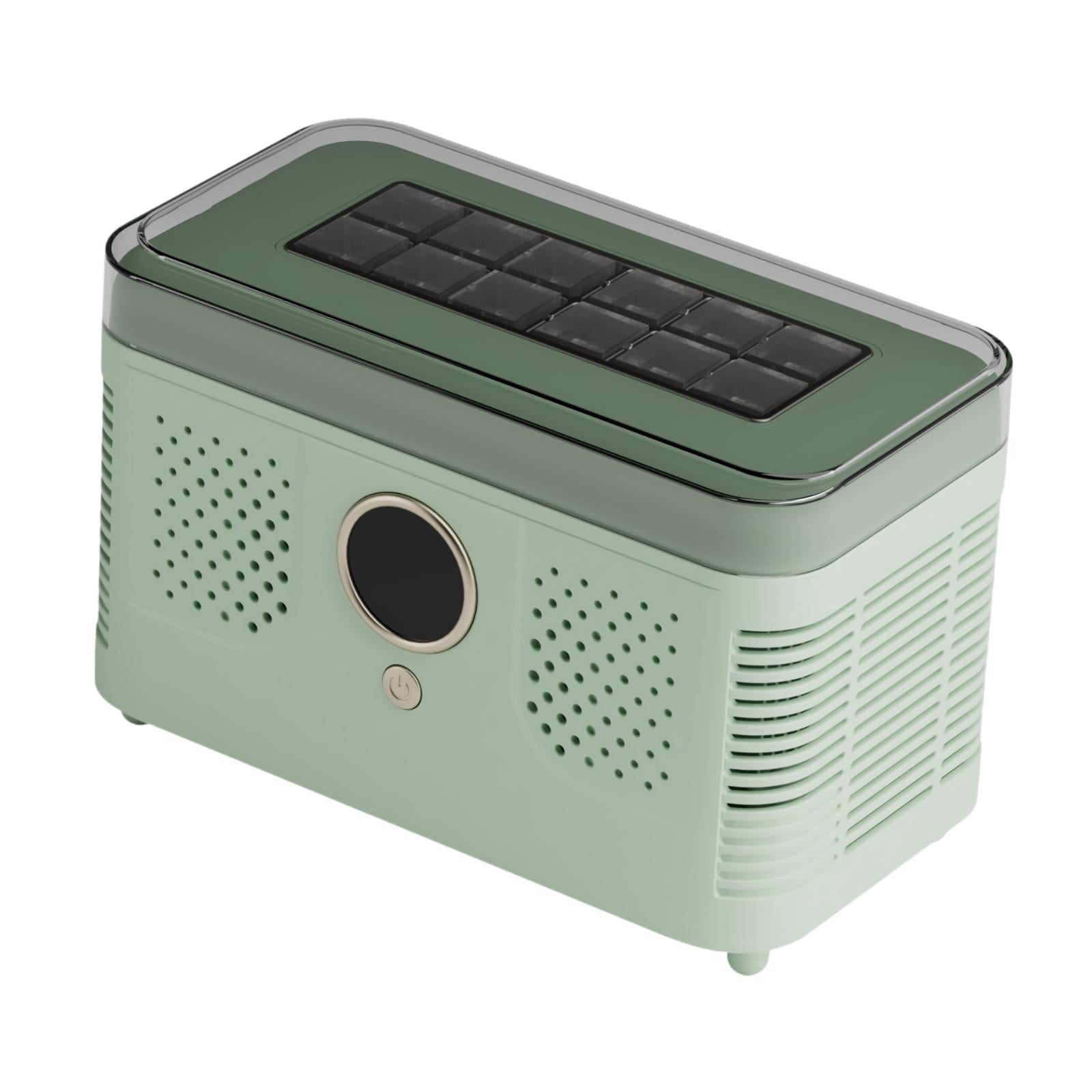 CoudarTitie Mini Ice Maker Ice Making Machine Countertop Car Compatible Box Fast Making with Green