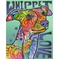 thumbnail image 2 of Dean Russo Collection 26x32 White Modern Wood Framed Museum Art Print Titled - Whippet Love, 2 of 4