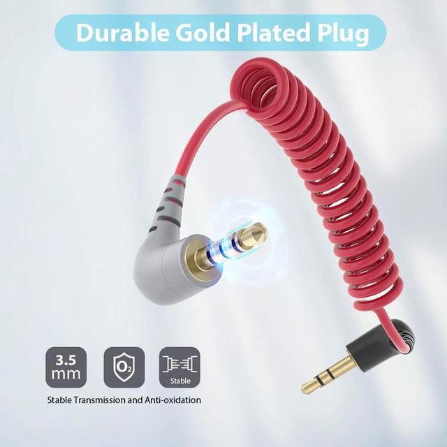 Cable de micrófono TRS a TRRS de 3,5 mm para RODE Videomic Pro+/VideoMic GO