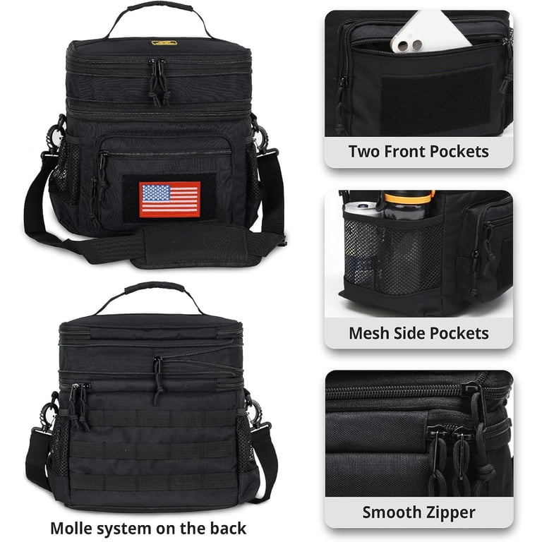 ATRIPACK Double Deck Lunch Box for Men, Lunch Cooler Bag Work with