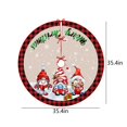 thumbnail image 3 of Latrodar Christmas Tree Skirt 36 Inches Winter Snowflake Tree Skirts Red Elaborately Made Soft Christmas Tree Multicolor Home Essentials, 3 of 5